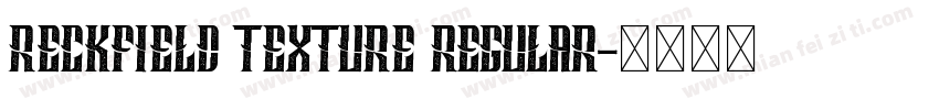 RECKFIELD TEXTURE Regular字体转换